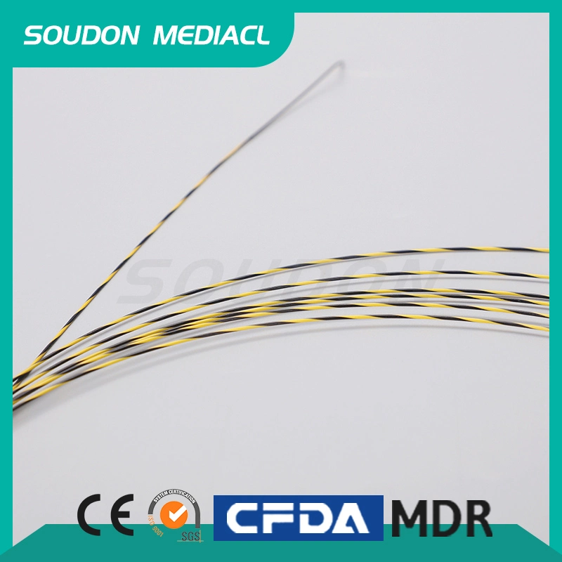 Endoscopy Accessories 0.035 Inch 4500mm Zebra Guide Wire Hydrophilic Disposable Nitinol Guide Wire for Ercp with CE FDA ISO FSC