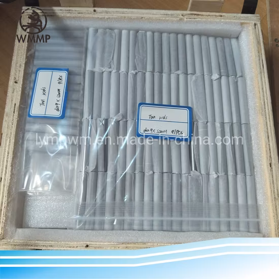 Bright Polished 99.95% Tantalum Rods Dia10 Length 50mm for Metallurgical